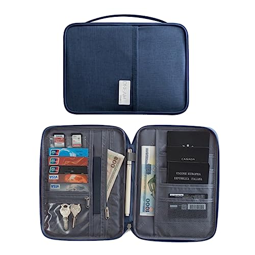 BAYORE Reisepass Brieftasche Mit Mehreren Fächern Familien Pass Geldbörse Reisedokument Organizer Etui Für Damen Und Herren Reisepass Geldbörse Blockierende Reisebrieftasche Mit Karte Für Damen von BAYORE