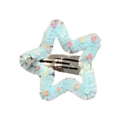 BAYORE Stern Clip Süßes Cooles Mädchen Fünfzackiger Stern Haarnadel Clip Liebes Clip Kaputte Haarspange Haar Accessoires Farb Clip Haarnadel Haar Accessoires von BAYORE