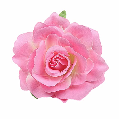 Blumenclip Stoff Rose Blumen Haarspange Haarnadeln Rosen Brosche Blumen Pin Kopfschmuck Für Frau Mädchen Hochzeit Party Tänzer Brosche Pin von BAYORE