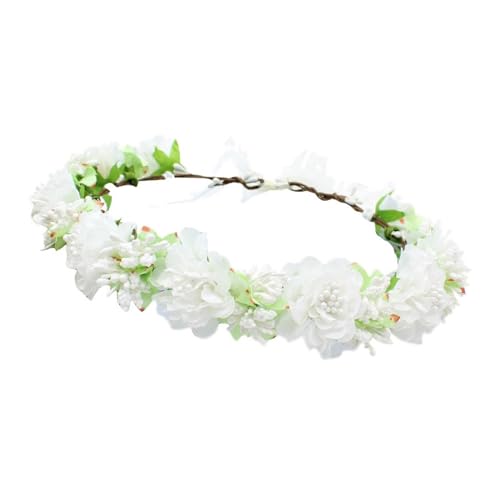 Blumenkranz Blumenstirnbänder Braut Haarteil Haarschmuck Haarband Für Frauen Hochzeit Party Zeremonie Festival Hochzeitszeremonie von BAYORE