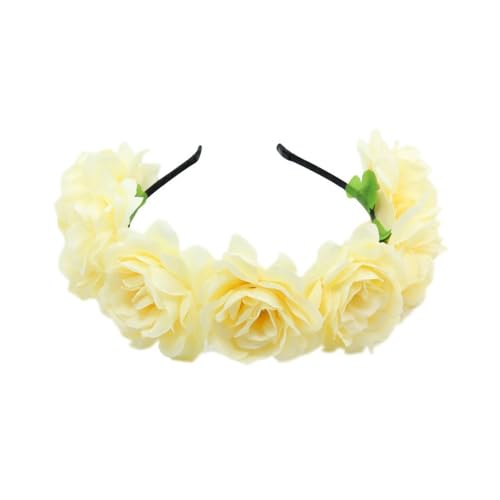 Brautblumen-Haarbänder für Hochzeit, Blumen-Haarbänder, Blumen-Haarbänder, Blumenkranz, Blumen-Haarbänder für Damen von BAYORE