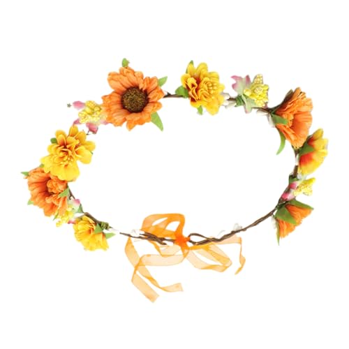 Buntes Haarband für die Braut, Blume, Haarband, Blumen-Haarband, Blumengirlanden, Haarkranz für jeden Anlass, Blumen-Haarbänder von BAYORE