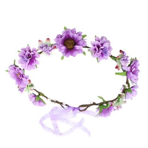 Buntes Haarband für die Braut, Blume, Haarband, Blumen-Haarband, Blumengirlanden, Haarkranz für jeden Anlass, Blumen-Haarbänder von BAYORE