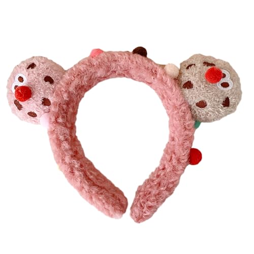 Flauschiges Plüsch Stirnband Für Damen Und Mädchen Niedliches 3D Plüsch Cartoon Keks Haarband Haarschmuck Foto Requisiten Cosplay Kopfbedeckung Einzigartiges Stirnband von BAYORE