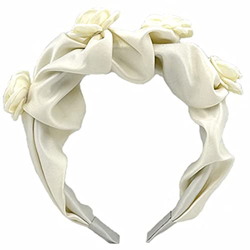 Frauen Rosen Stirnband 5 8 Cm Breit Blumen Haarband Party Kopfschmuck Mädchen Süßes Hochzeits Haarband Kopfschmuck Damen Stirnbänder Für Haare Haar Accessoires Für Frauen Stirnband Für Kurzes von BAYORE