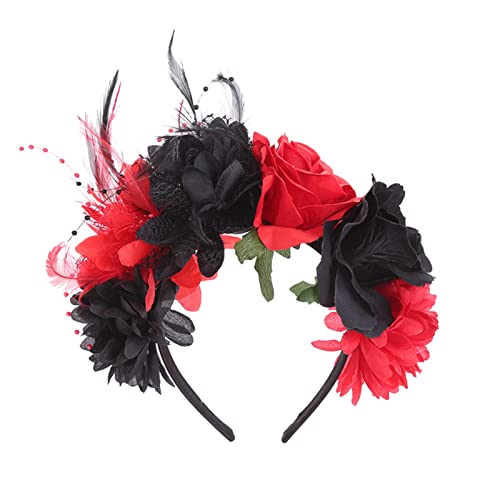 Halloween Haarband Mit Künstlichem Blumenmuster Dünnes Seitliches Haarband Hübsches Blumen Reifen Stirnband Für Mädchen Haar Accessoires Niedliche Stirnbänder Für Frauen Niedliche Stirnbänder Mit von BAYORE