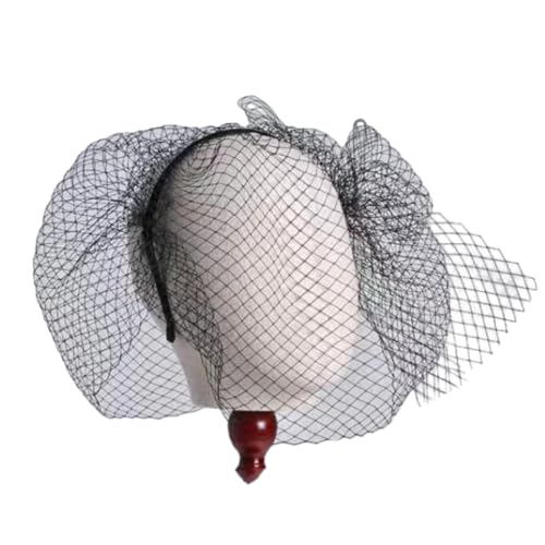 Hochzeit Schleier Stirnband Für Braut Dusche Vogelkäfig Mesh Schleier Haar Hoop Abendessen Party Requisiten Kopfschmuck Frauen Kopf Zubehör Schleier Stirnband von BAYORE