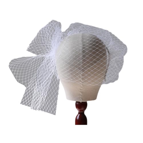 Hochzeit Schleier Stirnband Für Braut Dusche Vogelkäfig Mesh Schleier Haar Hoop Abendessen Party Requisiten Kopfschmuck Frauen Kopf Zubehör Schleier Stirnband von BAYORE