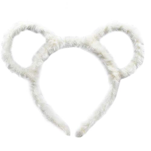 Koreanische Frauen Winter Dicke Plüsch Stirnband Niedliche Runde Maus Bär Ohren Haar Hoop Candy Farbe Make Up Metall Bandana Geschenke Haarspangen Für Kleinkind Mädchen Selbst Scharnier von BAYORE