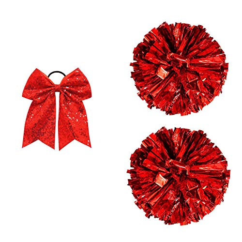 Metallische Cheerleading Große Cheer Haarschleifen Pferdeschwanz Cheer Und Schleifen Softball Tanz Cheerleader Outfit Große Cheer Haarschleifen Für Mädchen von BAYORE