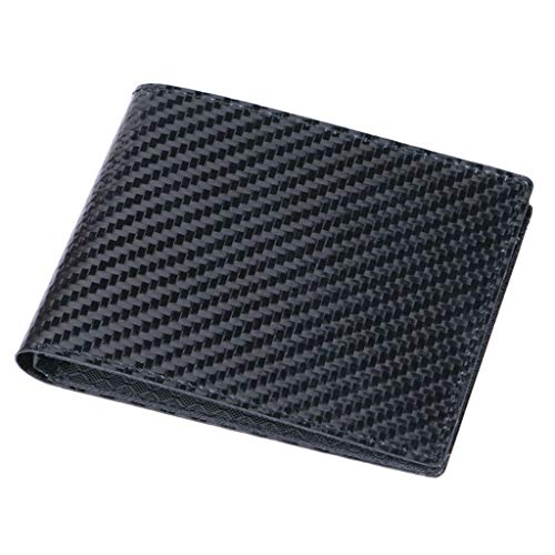 Mode Herren Bifold Blocking Carbon Fiber Brieftasche Geldbörse Für Geldbörsen Für Männer von BAYORE