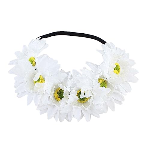 Modisches Mehrfarbiges Simuliertes Blumen Haarband Elastisches Stirnband Bühne Hochzeit Party Damen Styling Stirnband Bunte Für Hochzeitsmädchen Für Mädchen Die Foto Machen von BAYORE