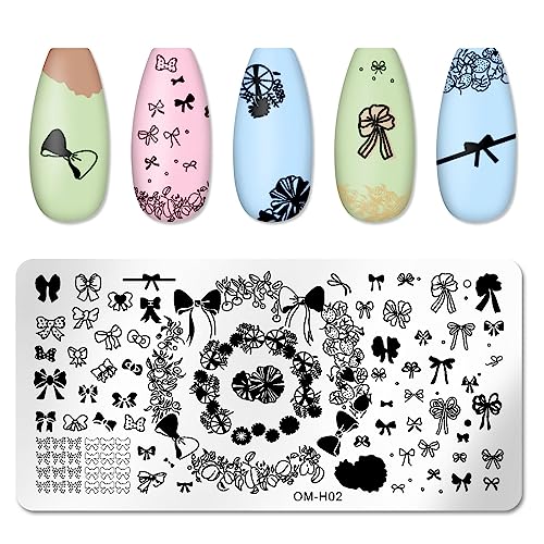 Nail Art Stempelplatten Wiederverwendbare Nail Art Design Vorlage Baum Liebe Herz Kuss Schleifen Nail Art Stempel Vorlage Nail Art Design Vorlagen von BAYORE