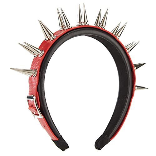 Nieten Stirnband Punk Stirnband Rock Kopfbedeckung Gothic Punk Leder Haarband Steampunk Nieten Haarband Rock Kopfbedeckung von BAYORE