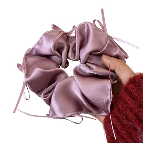 Prinzessin Scrunchies Satins Haargummi Satins Haarhalter Bezaubernder Satins Haargummi Haarseil Für Mädchen Scrunchies Haargummis Für Frauenhaare von BAYORE