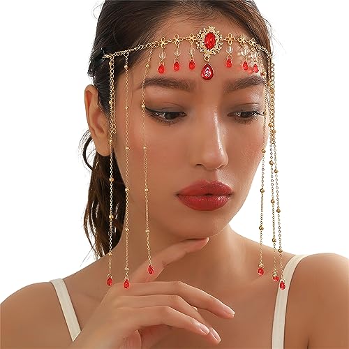 Quasten Kristall Stirnband Für Frauen Party Kopfschmuck Exotische Kopfbedeckung Elegante Böhmische Haarband Weibliche Stirn Schmuck Haarspange Haardekoration von BAYORE