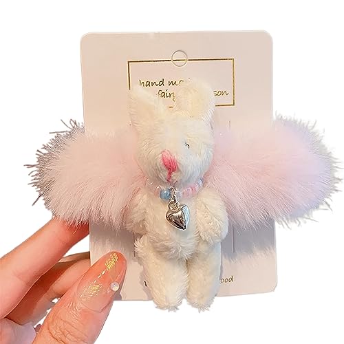 Schönes Plüsch Kaninchen Haarband Haarknoten Haargummis Elastisches Haarseil Großes Haar Haargummi Modisches Haarseil Weibliche Accessoires Cartoon Haargummis Für Kinder Und Mädchen von BAYORE