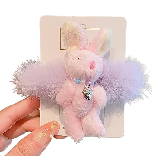 Schönes Plüsch Kaninchen Haarband Haarknoten Haargummis Elastisches Haarseil Großes Haar Haargummi Modisches Haarseil Weibliche Accessoires Cartoon Haargummis Für Kinder Und Mädchen von BAYORE