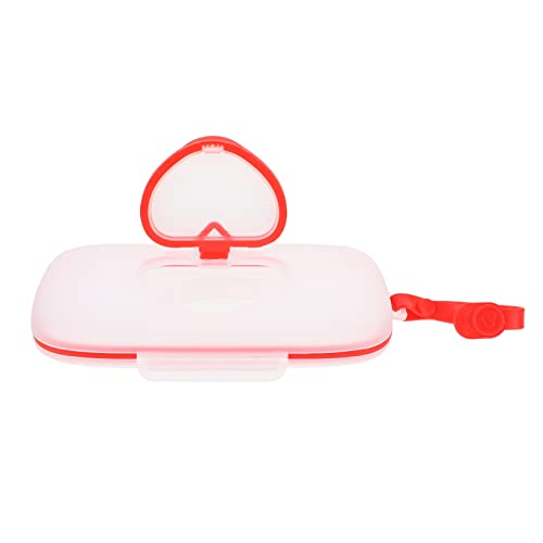 BAZEITFLOW 1Stück Feuchttuchbox für Aufbewahrung von Nassen Tüchern zu Tragende Wischbox für Kinderwagen Umweltfreundliches Material für Unterwegs und Reisen von BAZEITFLOW