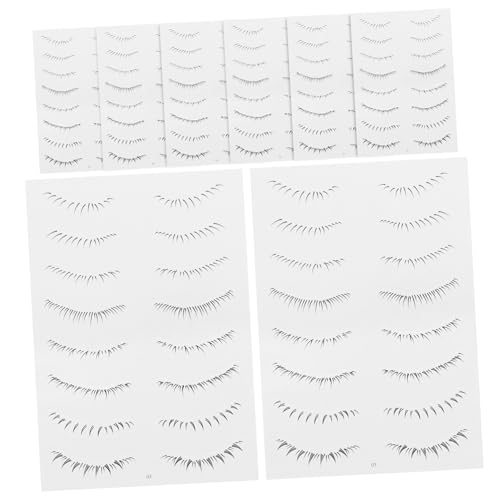 BAZEITFLOW 10 Blatt Untere Wimpern Sticker Selbstklebend für Einfaches Augen make up Wiederverwendbar Hautfreundlich für Frauen zur Schnellen Wimpernverschönerung Kleberfrei von BAZEITFLOW