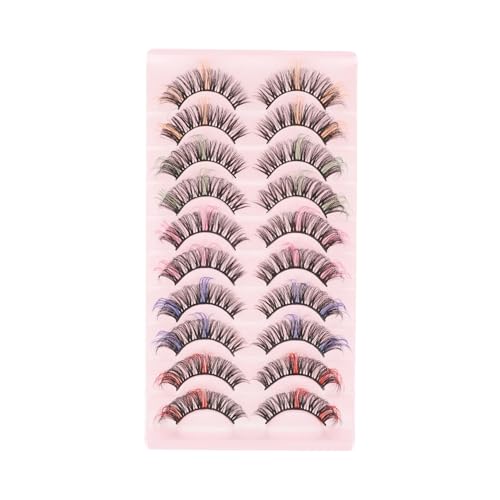 BAZEITFLOW 10 Paare Natürliche Fake Wimpern für Frauen Leichte Mehrschichtige Flexible Künstliche Wimpern Wiederverwendbar Modischer Look für Mädchen Geeignet für Party Hochzeit und Alltag BAZEITFLOW 10 Paare Natürliche Fake Wimpern für Frauen Leichte Mehrschichtige Flexible Künstliche Wimpern Wiederverwendbar Modischer Look für Mädchen Geeignet für Party Hochzeit und Alltag von BAZEITFLOW