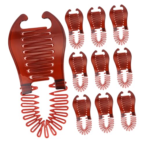 BAZEITFLOW 10stücke Bananenspangen Für Damen Aus Kunststoff Für Verschiedene Frisuren Und Anlässe Seitliche Haarspangen Zum Sicheren Halten Der Haare von BAZEITFLOW
