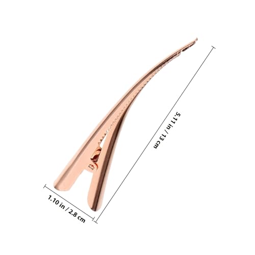 BAZEITFLOW 10 Stück Große Haarklammern aus Metall Rutschfeste Alligator Clips für Frauen und Mädchen Haarschonend Ziepfrei für Dickes Dünnes Lockiges und Glattes Haar Profi salon accessoire von BAZEITFLOW