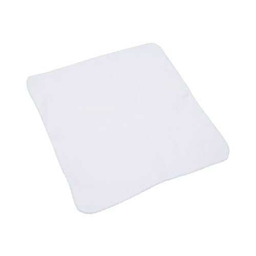 BAZEITFLOW 10 Stück Teiliges Doppellagige Baumwoll Gazehandtücher Saugstarke Spucktücher und Makeup Entferner Weiche Atmungsaktive Waschlappen mit Blauem Saum für Neugeborene und Kleinkinder von BAZEITFLOW