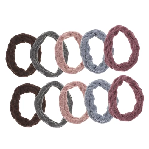 BAZEITFLOW 10 Stück Teiliges Elastische Haargummis DIY Handgefertigte Dehnbare Ponytail Holder für Frauen Mädchen Mehrfarbige Sport Haarbänder zum Sicheren und Modischem Styling von BAZEITFLOW