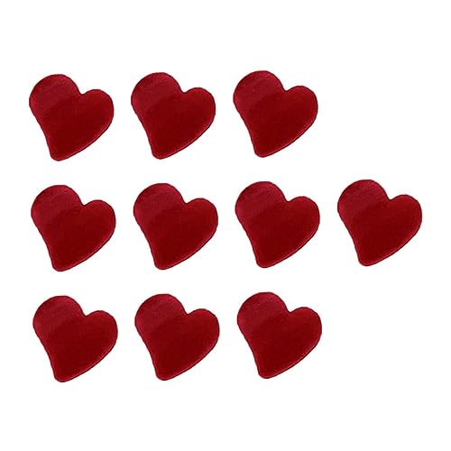BAZEITFLOW 10 Stück Teiliges Kleine Herz Haarklammern Mini Haarclips für Damen Zubehör für DIY Haarstylings Valentinstag Partys und Tägliche Nutzung von BAZEITFLOW