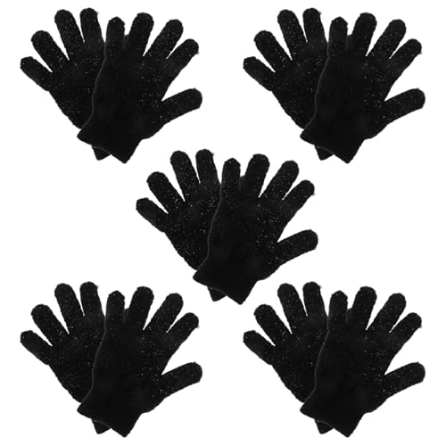 BAZEITFLOW 10 Stück Teiliges Peeling handschuh Polyester Doppelseitiger Body Scrubber für Effektive Entfernung Abgestorbener Hautzellen Maschinenwaschbar Sanft und Komfortabel für Damen und von BAZEITFLOW