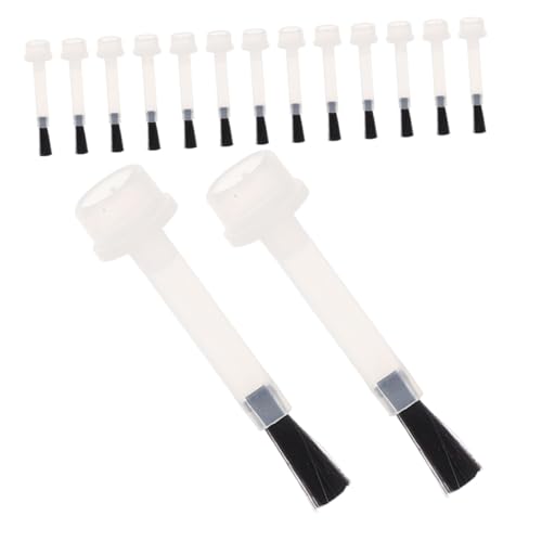 BAZEITFLOW 100 Stück Teiliges Nagellack Ersatzpinsel Langlebige Nail Polish Replacement Brush für Präzises Nageldesign Geeignet für Profi und Zuhause Widerstandsfähiger Flüssigpinsel von BAZEITFLOW