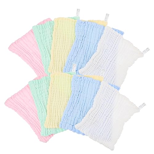 BAZEITFLOW 10St handtücher handtuchponscho kind kinderbadetücher Spa Handtuch Gesichtstücher für Badezimmer Spucktücher aus Musselin Körpertücher zum Duschen Kleidung waschen Baumwolle von BAZEITFLOW