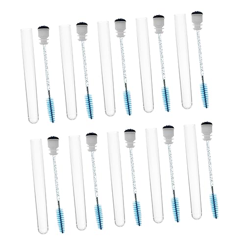 BAZEITFLOW 10stücke Eyelash Extensions Bürsten Mit Glitzer Tragbare Wimpern Und Augenbrauenkämme Ergonomisch Geformte Anwendung Für Präzise Mascara-trennung Und Styling von BAZEITFLOW