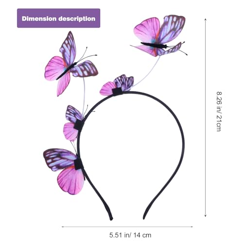 BAZEITFLOW 11 Stück Schmetterling Haarclip Inklusive Zarter Schmetterling Haarreif und Dekorative Clips Geeignet für Fasching Damen Party Hochzeit Kostüm und Fotorequisiten von BAZEITFLOW