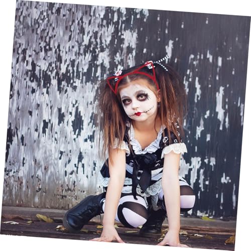 BAZEITFLOW 12 Stück Teiliges Bunte Katzenohren Haarreifen Leichte Halloween Kopfbedeckung für Party Cosplay Fotorequisite Vielseitig und Komfortabel von BAZEITFLOW