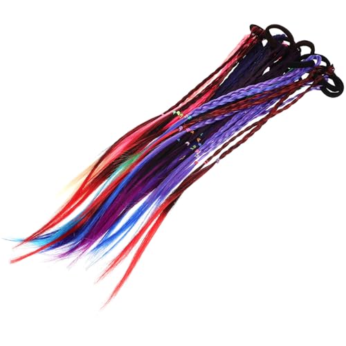 BAZEITFLOW 12 Stück Teiliges Geflochtenes Haarschmuck Mädchen Bunte Synthetische Flecht extensions mit Elastischem Haarband Leichte Weiche Haarteile für Pferdeschwanz Hochzeit Alltag und BAZEITFLOW 12 Stück Teiliges Geflochtenes Haarschmuck Mädchen Bunte Synthetische Flecht extensions mit Elastischem Haarband Leichte Weiche Haarteile für Pferdeschwanz Hochzeit Alltag und von BAZEITFLOW