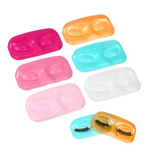 BAZEITFLOW 12 Stück Teiliges Große Dicke PVC Wimpernaufbewahrungsboxen Falsche Wimpern Organizer Tabletts in Weiß Gold Rosa Grün Praktisch für Salon und Zuhause Kompakt und Langlebig von BAZEITFLOW