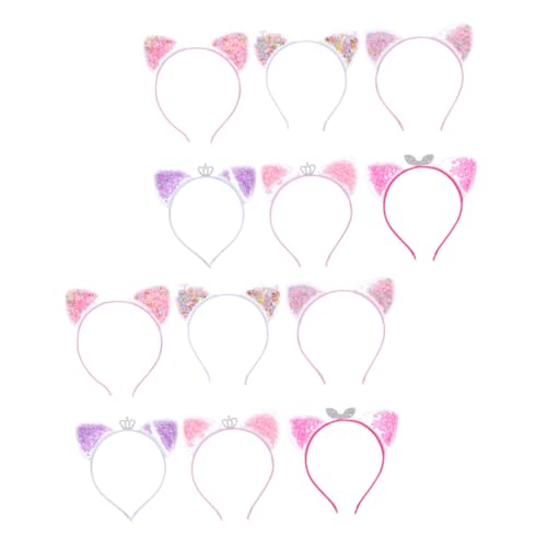 BAZEITFLOW 12 Stück Teiliges Haarband Set mit Glitzernden Katzenohren Quicksand Stirnband Schimmerndem Prinzessin design Leicht und Bequem für Mädchen Geburtstagsfeiern und Festivals BAZEITFLOW 12 Stück Teiliges Haarband Set mit Glitzernden Katzenohren Quicksand Stirnband Schimmerndem Prinzessin design Leicht und Bequem für Mädchen Geburtstagsfeiern und Festivals von BAZEITFLOW