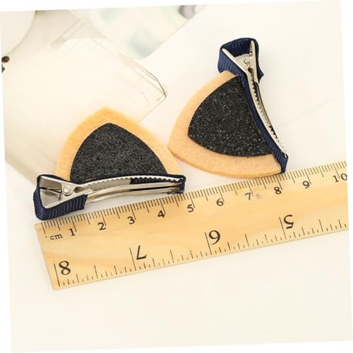 BAZEITFLOW 12 Stück Teiliges Mädchen Haarspangen mit Katzenohren Handgefertigte Bunte Haarklammern für Rutschfeste Alligator Clips Geeignet für Alltag Kostüme Halloween und Weihnachten von BAZEITFLOW