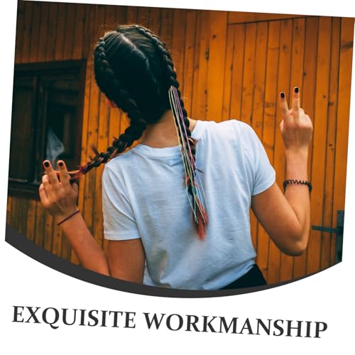 BAZEITFLOW 120 Stück Haarwickelband Bunte Sanfte Wiederverwendbare Flechtbänder mit Farbverlauf Flexibel und Schonend für Haartypen für Mädchen Frauen DIY Flechtfrisuren Styling und Ponytails von BAZEITFLOW