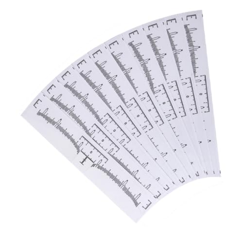 BAZEITFLOW 130 Stück Teiliges Einweg Augenbrauen Messhilfe Transparentes Augenbrauenlineal Aufkleber Flexible Brauen Schablonen Messhilfe für Präzises Microblading und Make up Anfänger und von BAZEITFLOW