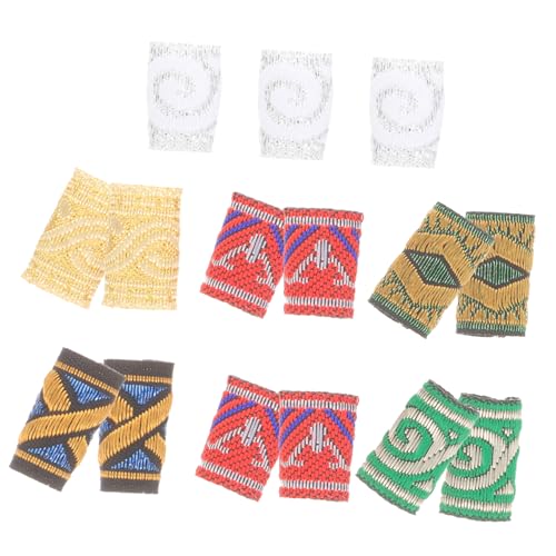 BAZEITFLOW 15 Stück Teiliges Bunte Haarschmuck Ringe aus Stoff für Dreadlocks und Zöpfe Dekorative Filigrane Haarmanschetten Langlebig und Vielseitig für Frauen und Mädchen von BAZEITFLOW