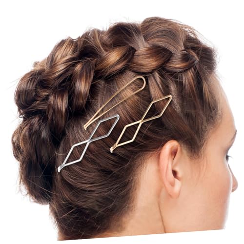 BAZEITFLOW 16 Stück Minimalistisches Metall Haarnadel Langlebige Haarspangen für Damen und Mädchen Glänzend und Formstabil Elegante Hochzeit Haarschmuck Vielseitige Haarclips für Festliche von BAZEITFLOW