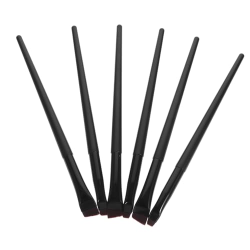 BAZEITFLOW 16 Stück Teiliges Eyeliner Pinselset Präzisions applikator für Augen Make up Feine Flache und Schräg Geschnittene Pinsel Langlebig Leicht Tragbar für Präzises Professionelles von BAZEITFLOW