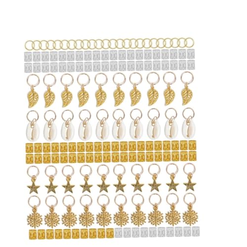 BAZEITFLOW 164 Stück Teiliges Dreadlocks Rings aus Langlebigem Metall Kreative Haarmanschetten und Haarschmuck für Zöpfe Leichtes Modisches Haar Accessoire für Individuelle Frisuren und von BAZEITFLOW