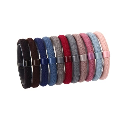 BAZEITFLOW 18 Stück Teiliges Elastisches Haargummi mit Perlen Dicke Netz Struktur Haarschmuck für Damen und Mädchen Vielseitige Haargummis für Dünnes und Dickes Haar Zufällige Farbe von BAZEITFLOW