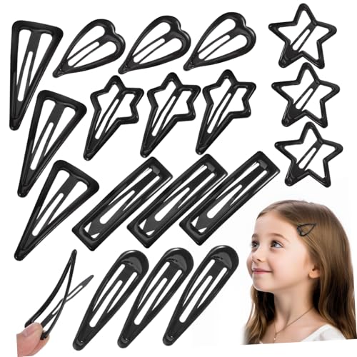 BAZEITFLOW 18 Teiliges Metall Haarclip für Frauen und Mädchen Kleine Rutschfeste Haarspangen Sicherem Schnappverschluss Modische und Stabile Haarschmuck Barrettes für Alltag von BAZEITFLOW