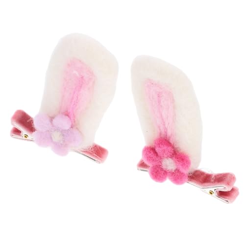 BAZEITFLOW 1Paar Hasenohr Haarspangen für Kleine Mädchen Langlebige Kaninchen Haarclips Niedliches Haar Styling Accessoire für Ostern und Besondere Anlässe von BAZEITFLOW