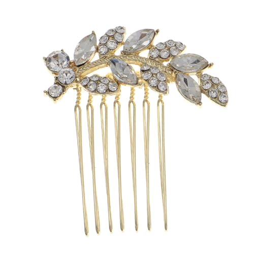 BAZEITFLOW 1Stück Haarschmuck Damen Handgemachter Haarkamm mit Strasssteinen Blattdesign für Hochzeiten Partys und Besondere Anlässe Langlebiges und Gestaltetes BAZEITFLOW 1Stück Haarschmuck Damen Handgemachter Haarkamm mit Strasssteinen Blattdesign für Hochzeiten Partys und Besondere Anlässe Langlebiges und Gestaltetes von BAZEITFLOW